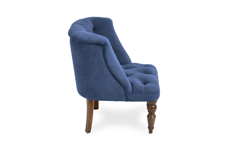 Кресло Бриджит синий ножки коричневые в Нижнем Новгороде - изображение 2