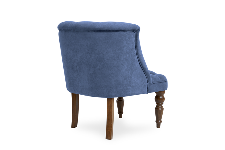 Кресло Бриджит синий ножки коричневые в Нижнем Новгороде - изображение 3