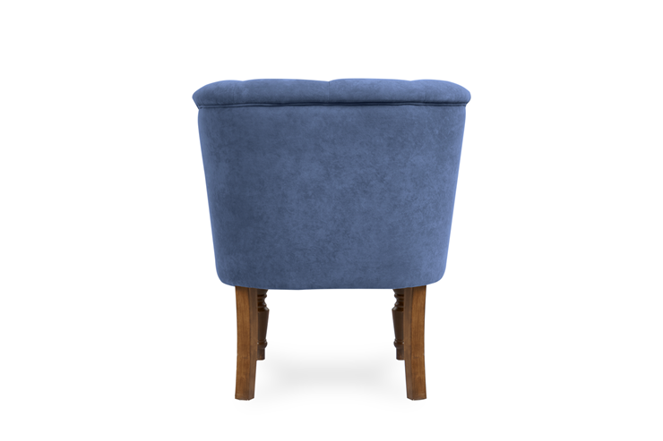 Кресло Бриджит синий ножки коричневые в Нижнем Новгороде - изображение 5