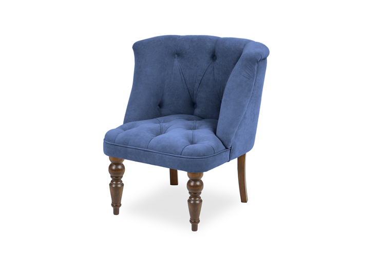 Кресло Бриджит синий ножки коричневые в Нижнем Новгороде - изображение 6