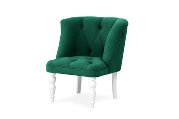 Кресло на ножках Бриджит зеленый ножки белые в Нижнем Новгороде - предосмотр