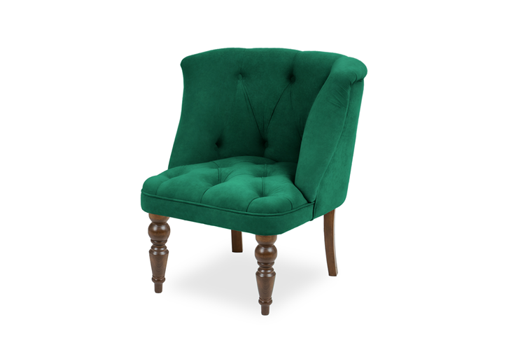 Кресло Бриджит зеленый ножки коричневые в Нижнем Новгороде - изображение 6