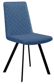 Мягкий стул 202, микровелюр B8 blue, ножки черные в Нижнем Новгороде - предосмотр