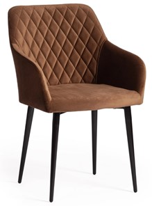 Обеденный стул BREMO (mod. 708) 58х55х83 коричневый barkhat 11/черный арт.19044 в Нижнем Новгороде