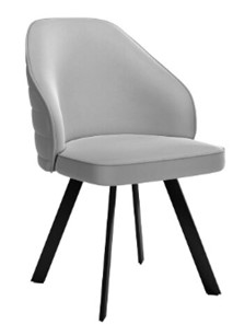 Обеденный стул dikline 276 Е28 светло-серый  ножки черные в Нижнем Новгороде