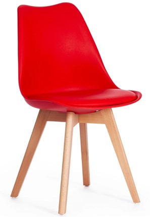 Обеденный стул TULIP (mod. 73) 48,5х52,5х83 красный арт.14208 в Нижнем Новгороде - изображение