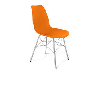Обеденный стул SHT-ST29/S107 (оранжевый ral2003/хром лак) в Нижнем Новгороде - предосмотр