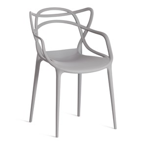 Стул обеденный Cat Chair (mod.028) пластик, 54,5*56*84 серый, арт.13276 в Нижнем Новгороде