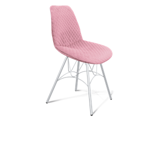Обеденный стул SHT-ST29-С22 / SHT-S100 (розовый зефир/хром лак) в Нижнем Новгороде - предосмотр
