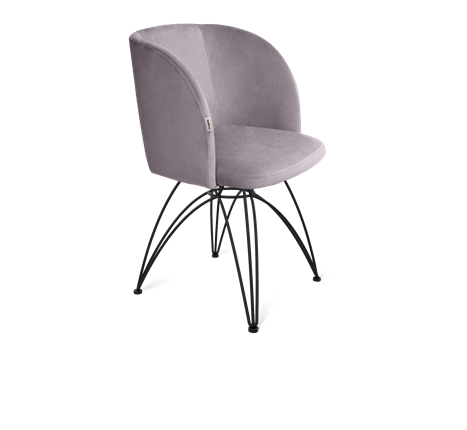 Обеденный стул SHT-ST33 / SHT-S112 (сиреневая орхидея/черный муар) в Нижнем Новгороде - изображение