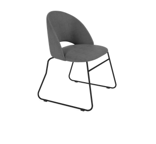 Обеденный стул SHT-ST34 / SHT-S167 (платиново-серый/черный муар) в Нижнем Новгороде