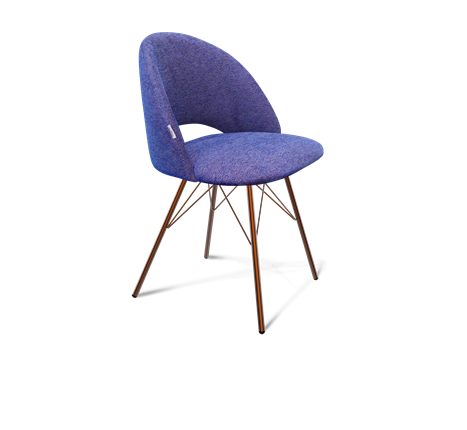 Обеденный стул SHT-ST34 / SHT-S37 (синий мираж/медный металлик) в Нижнем Новгороде - изображение