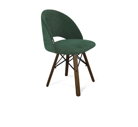 Обеденный стул SHT-ST34 / SHT-S70 (лиственно-зеленый/темный орех/черный муар) в Нижнем Новгороде - изображение