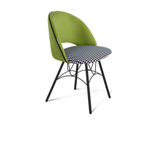 Обеденный стул SHT-ST34-3 / SHT-S100 (оливковый/гусиная лапка/черный муар) в Нижнем Новгороде - предосмотр