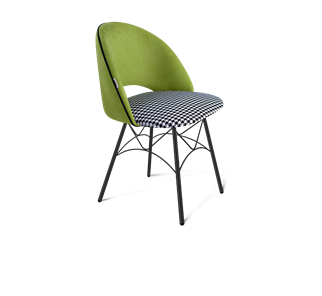 Обеденный стул SHT-ST34-3 / SHT-S107 (оливковый/гусиная лапка/черный муар) в Нижнем Новгороде - предосмотр