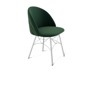 Обеденный стул SHT-ST35-2 / SHT-S107 (лиственно-зеленый/хром лак) в Нижнем Новгороде