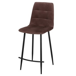 Полубарный стул Чили СРП-053 Эмаль черная Мазерати коричневый в Нижнем Новгороде - предосмотр