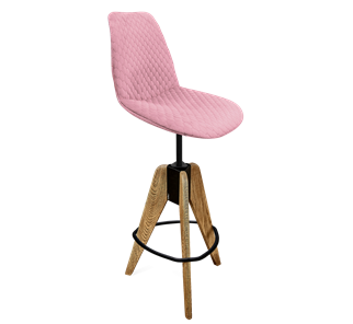 Полубарный стул SHT-ST29-С22 / SHT-S92 (розовый зефир/браш.коричневый/черный муар) в Нижнем Новгороде