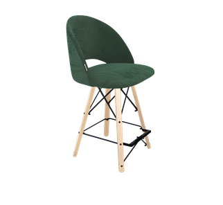 Полубарный стул SHT-ST34 / SHT-S80-1 (лиственно-зеленый/прозрачный лак/черный) в Нижнем Новгороде
