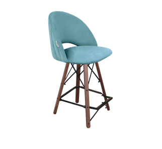 Полубарный стул SHT-ST34-1 / SHT-S80-1 (голубая пастель/темный орех/черный) в Нижнем Новгороде - предосмотр