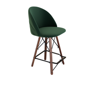 Полубарный стул SHT-ST35-2 / SHT-S80-1 (лиственно-зеленый/темный орех/черный) в Нижнем Новгороде