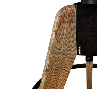 Барный стул SHT-ST29/S92 (бежевый ral1013/брашированный коричневый/черный муар) в Нижнем Новгороде - предосмотр 5
