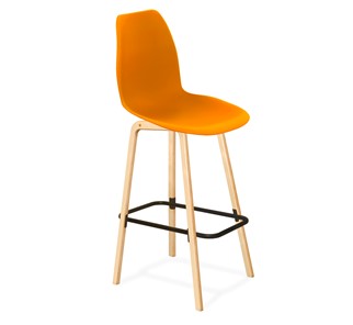 Барный стул SHT-ST29/S94 (оранжевый ral2003/прозрачный лак/черный муар) в Нижнем Новгороде - предосмотр 7