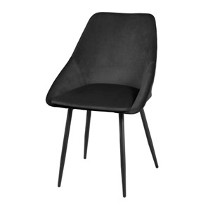 Дизайнерский стул Мартин СРП-063 эмаль черная Веллюто черный в Нижнем Новгороде - предосмотр