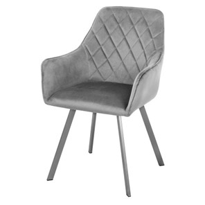 Мягкий стул-кресло Мадрид СРП-056 бриллиант Дрим серый в Нижнем Новгороде - предосмотр