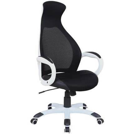 Офисное кресло Brabix Premium Genesis EX-517 (пластик белый, ткань/экокожа/сетка черная) 531573 в Нижнем Новгороде - изображение