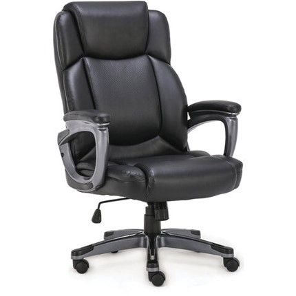 Офисное кресло Brabix Premium Favorite EX-577 (пружинный блок, рециклированная кожа, черное) 531934 в Нижнем Новгороде - изображение