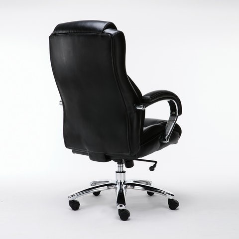 Кресло Brabix Premium Status HD-003 (рециклированная кожа, хром, черное) 531821 в Нижнем Новгороде - изображение 2
