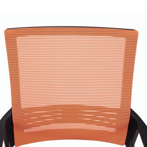 Кресло компьютерное Brabix Balance MG-320 (с подлокотниками, комбинированное черное/оранжевое) в Нижнем Новгороде - изображение 4