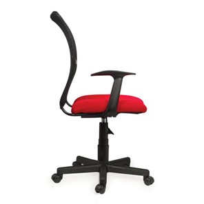 Кресло офисное Brabix Spring MG-307 (с подлокотниками, комбинированное красное/черное TW) в Нижнем Новгороде - предосмотр 1