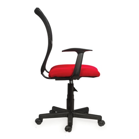 Кресло офисное Brabix Spring MG-307 (с подлокотниками, комбинированное красное/черное TW) в Нижнем Новгороде - изображение 1