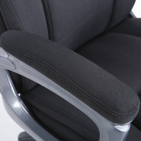 Кресло офисное Brabix Premium Solid HD-005 (ткань, черное) 531822 в Нижнем Новгороде - изображение 9