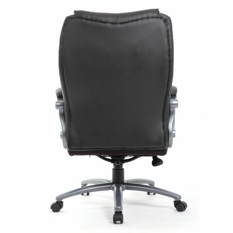 Офисное кресло Brabix Premium Strong HD-009 (экокожа черная, ткань серая) в Нижнем Новгороде - изображение 3