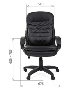Компьютерное кресло CHAIRMAN 795 LT, экокожа, цвет черный в Нижнем Новгороде - предосмотр 1