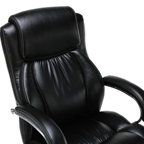 Кресло Brabix Premium Status HD-003 (рециклированная кожа, хром, черное) 531821 в Нижнем Новгороде - предосмотр 4