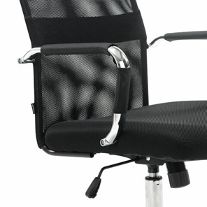 Офисное кресло Brabix Fit EX-514 (с подголовником, хром, черное) 531949 в Нижнем Новгороде - предосмотр 9