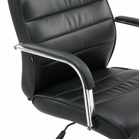 Офисное кресло Brabix Stark EX-547 (экокожа, хром, черное) 531948 в Нижнем Новгороде - изображение 9