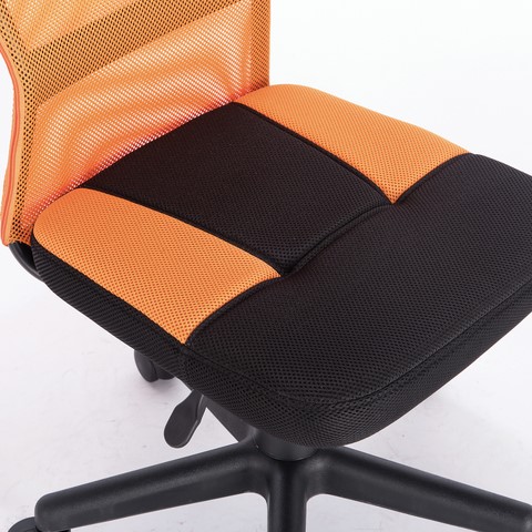 Офисное кресло Brabix Smart MG-313 (без подлокотников, комбинированное, черное/оранжевое) в Нижнем Новгороде - изображение 6