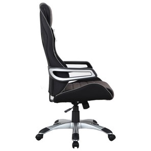 Кресло офисное Brabix Techno GM-002 (ткань, черное/серое, вставки белые) в Нижнем Новгороде - предосмотр 1