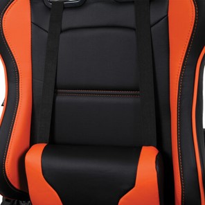Компьютерное кресло Brabix GT Racer GM-100 (две подушки, экокожа, черное/оранжевое) в Нижнем Новгороде - предосмотр 6