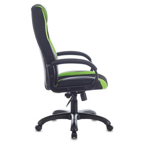 Компьютерное кресло Brabix Premium Rapid GM-102 (экокожа/ткань, черное/зеленое) в Нижнем Новгороде - предосмотр 1