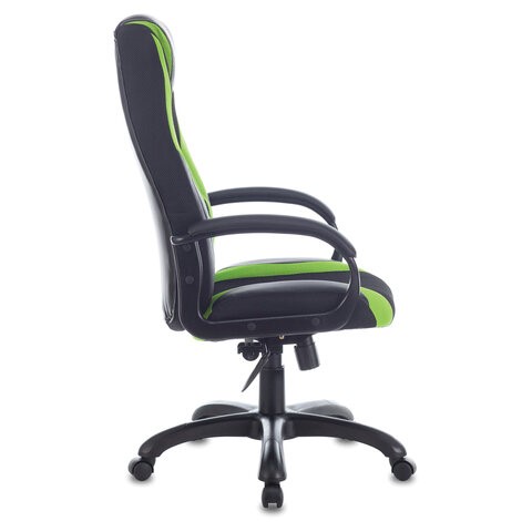 Компьютерное кресло Brabix Premium Rapid GM-102 (экокожа/ткань, черное/зеленое) в Нижнем Новгороде - изображение 1
