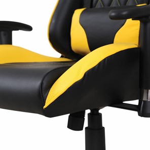 Кресло компьютерное Brabix GT Master GM-110 (две подушки, экокожа, черное/желтое) в Нижнем Новгороде - предосмотр 10