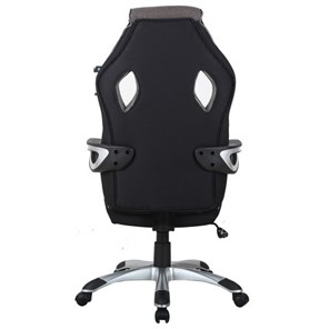 Кресло офисное Brabix Techno GM-002 (ткань, черное/серое, вставки белые) в Нижнем Новгороде - предосмотр 3