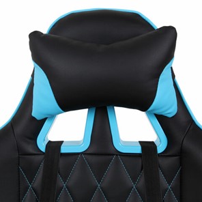 Кресло Brabix GT Master GM-110 (две подушки, экокожа, черное/голубое) 531928 в Нижнем Новгороде - предосмотр 5