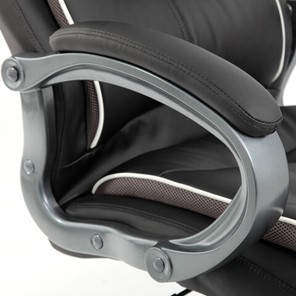 Офисное кресло Brabix Premium Strong HD-009 (экокожа черная, ткань серая) в Нижнем Новгороде - предосмотр 7